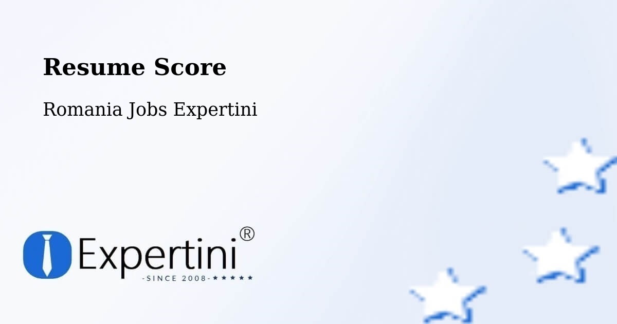 Resume Score & Job Description Match Tool – Criș - Romania Jobs Expertini