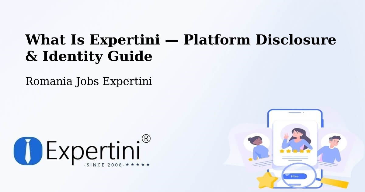 What Is Expertini — Platform Disclosure & Identity Guide – Criș